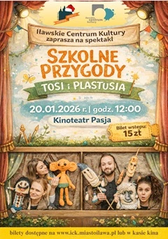 Spektakl teatralny-Szkolne przygody Tosi i Plastusia