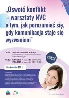 Oswoić konflikt–2 dniowe warsztaty NVC o tym, jak porozumieć się, gdy komunikacja staje się wyzwaniem